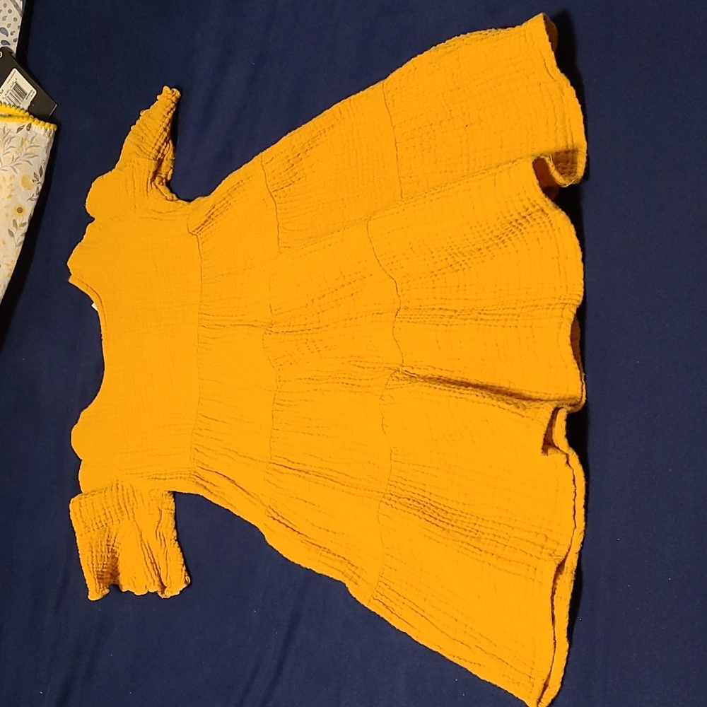 Mustard yellow dress